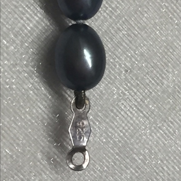SALE✂️GENUINE PEARLS/SILVER NECKLACE - Picture 4 of 8